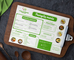 Kavinių ir restoranų meniu maketavimas - Branding / Logo / Soc. tinklai / Spaudos darbai - 1