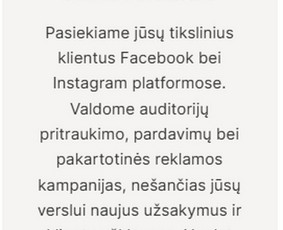 Facebook reklama - Google ir Meta reklamos valdymas smulkiam verslui - 3