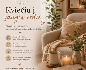 Sveikata, gydymas - Psichologė/saugi erdvė suprasti save ir atrasti sprendimus - 1