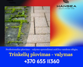 Srautinis valymas - Trinkelių, fasadų, stogų plovimas, impregnavimas - 1