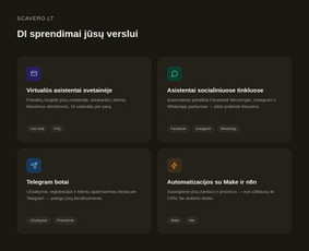 Dirbtinio intelekto sprendimai - Virtualūs Di asistentai svetainėms, soc. tinklams ir verslo - 3