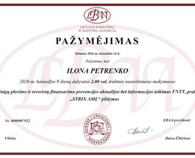 Mažoms įmonėms – aiški kaina / MB Tvarkau apskaitą / Darbų pavyzdys ID 4456646