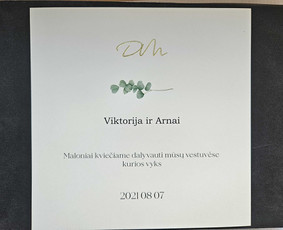 Vestuvių kvietimų gamyba - &Scaron;venčių dekoravimas ir organizavimas - 4