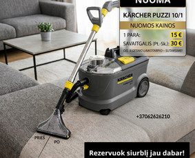 Įvairios technikos nuoma - Nuomuoju Karcher Puzzi 10/1 plaunamą siurbly - 1