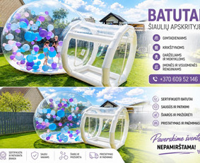 Batutų nuoma - Batutu nuoma, cukraus vatos, balionų namas - 1