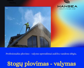 Profesionalus Trinkelių, Fasadų, Stogų plovimas, impregnavim / Hansea, MB / Darbų pavyzdys ID 4459678