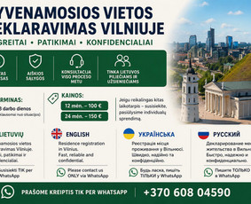 Kitos kategorijos - Gyvenamosios vietos deklaravimas - 1