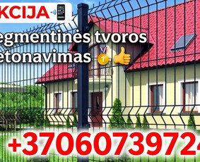 Tvoros, vartai, montavimas - Akcija Tvorų montavimas Akcija - 1