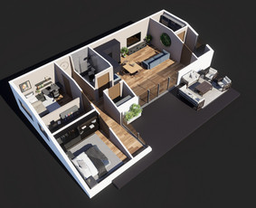 Interjero vizualizacijų kūrimas - Fotorealistinės architektūrinės 3d vizualizacijos - 2
