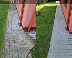 Statybos, apdaila - Trinkelių plovimas - 1