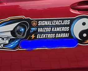 Signalizacijos, kameros, apsaugos sistemos - Apsaugos sistemos. Vaizdo stebėjimo sistemos.elektros darbai - 1