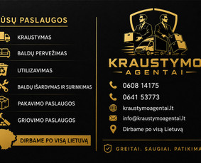 Perkraustymo paslaugos - Kraustymo agentai &ndash; kraustymai, pervežimai, i&scaron;vežimas. - 1