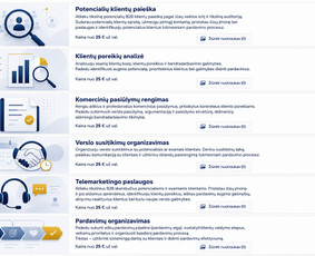 Paslaugos verslui - B2b pardavimų vadybininkas ir verslo plėtros partneris - 1