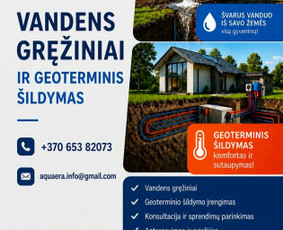 Vandens gręžiniai - Giluminiai vandens gręžiniai ir geoterminis &scaron;ildymas - 1