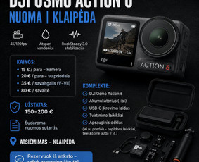Foto video technikos remontas - Dji Osmo Action 6 - 1