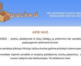 Paslaugos verslui - Sandėliavimo, pakavimo, fasavimo ir siuntimo paslaugos - 2