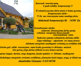 Verslo planų rengimas - Es parama, sąmatos namų renovacijai, stogų keitimui - 1