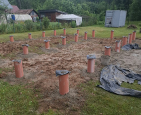 Pamatų projektavimas - Liejame betoninius -sukame sraigtinius polius, rostverkas! - 2