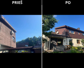 Fasadų apdaila, dažymas - Medinių namų dažymas &ndash; premium kokybė. - 4