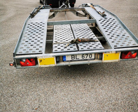 Krovinių pervežimas - Priekaba automobiliui vežti 2.00x4.00 nuoma Utena - 3