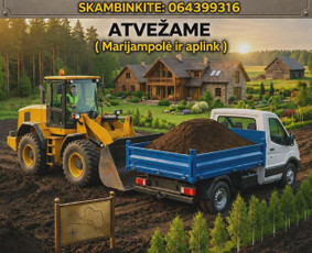 Skalda, smėlis, žvyras, juodžemis - Juodžemis, skalda, žvyras.mažais kiekeis - 1