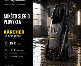 Nuomos paslaugos - Valymo ir statybinės technikos nuoma Klaipėdoje  Baltnuoma - 3