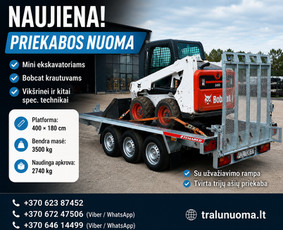 Priekabų nuoma - Platformos,traliuku ir priekabu nuoma Alytus ! - 2