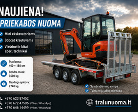 Priekabų nuoma - Platformos,traliuku ir priekabu nuoma Alytus ! - 3