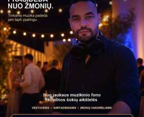 Djs - Dj smagiems vakarams/ privačioms &scaron;ventėms/barams - 1
