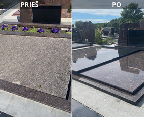 Tradiciniai amatai - Kapų tvarkymas, paminklai, dengimas granito plok&scaron;tėmis - 4
