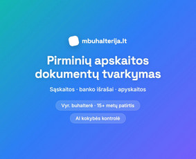 Buhalterio konsultacija - Mb ir UAB apskaita su Ai kokybės kontrole - 2