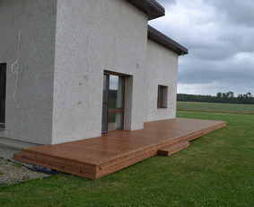 Statybos darbai - Sraigtinių polių, terasų įrengimas - 1