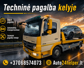 Techninė pagalba kelyje - Techninė pagalba kelyje / Tralo paslaugos / 24/7 - 1