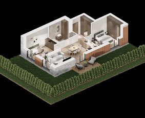 3D interjero, eksterjero vizualizacijos, 3D planai / Kornelijus Daukantas / Darbų pavyzdys ID 4481720