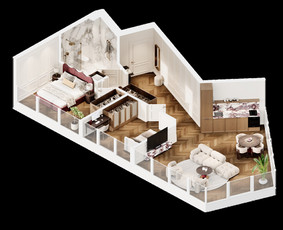 3D interjero, eksterjero vizualizacijos, 3D planai / Kornelijus Daukantas / Darbų pavyzdys ID 4481728