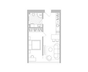 3D interjero, eksterjero vizualizacijos, 3D planai / Kornelijus Daukantas / Darbų pavyzdys ID 4481732