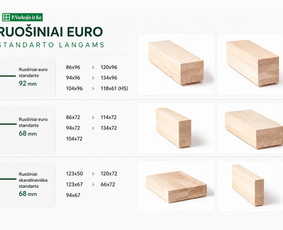 Langai, durys: gamyba, montavimas - Klijuoto medienos ta&scaron;o gamyba - 1