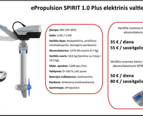 Nuomos paslaugos - Elektrinių valčių variklių nuoma - 3