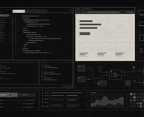 Techninės integracijos UX/UI koncepcija. Pavaizduota administravimo sąsaja, duomenų perdavimas ir sistemos veikimo stebėjimas.