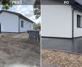 Trinkelių klojimas - Trinkelių klojimas, aplinkos tvarkymas, laiptu betonavimas - 1