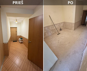 Vidaus apdailos darbai - Griovimo darbai, &scaron;iuk&scaron;lių i&scaron;vežimas. - 4