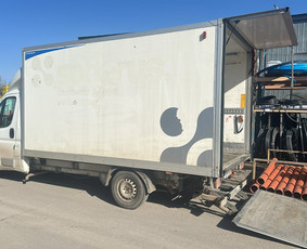 Krovinių pervežimas - Fiskaro paslaugos. Kroviniu pervežimas su autobusiuku - 4