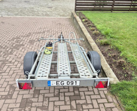 Statybinės technikos nuoma - Moto priekabos nuoma - 2
