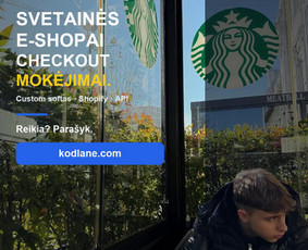 Interneto svetainių kūrimas - Svetainės, e-shopai, checkout ir mokėjimai - 1