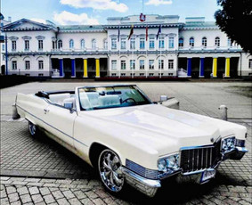 Nuomos paslaugos - Cadillac Deville cabrio 1970m nuoma su vairuotoju - 4