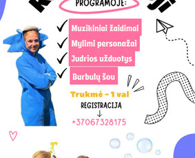 Pramogos vaikams - Animatorių paslaugos - 1