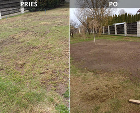 Vejos aeravimas - Auk&scaron;tos, apleistos (apleistų sklypų) žolės pjovimas trimeriu - 1