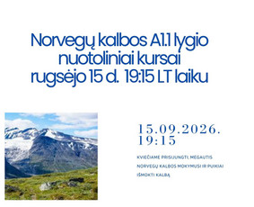 Mokymai, kursai, kalbos - Norvegų kalbos kursai nuo A1 iki C1 lygio internetu. - 1