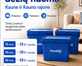 Krovinių pervežimas - Kraustymo, daiktų pervežimo ir &scaron;iuk&scaron;lių i&scaron;vežimo paslaugos - 1