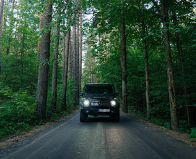 Prabangių automobilių nuoma, transportas vestuvėms - Mercedes Benz G klasės automobilio nuoma &scaron;ventėms - 3